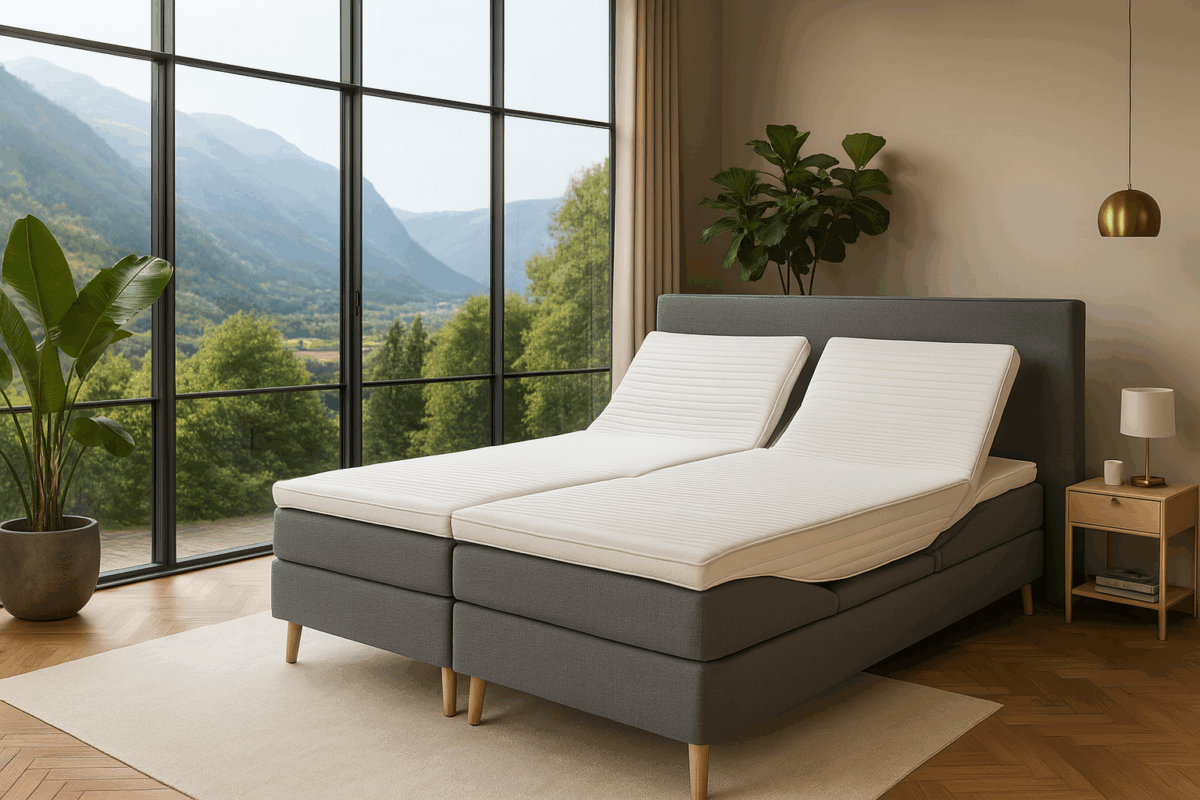 6 cm memory split-top 160/180 - Billede 1