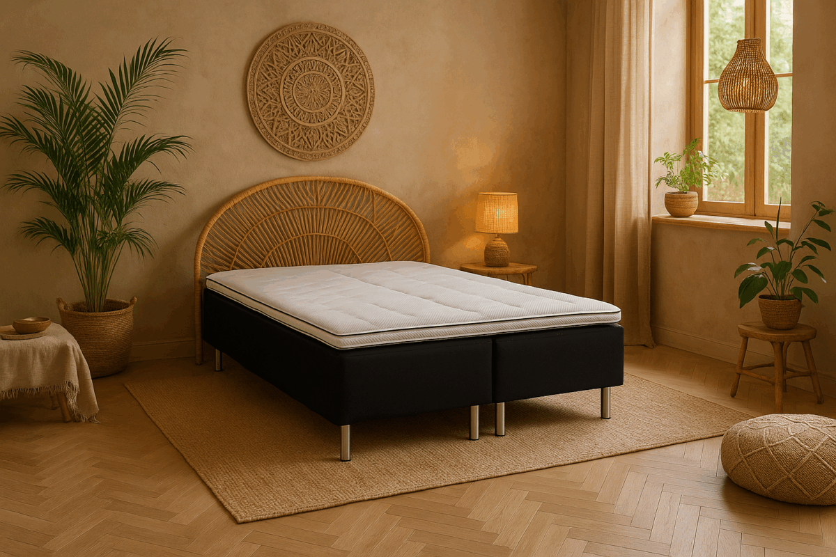 By Karma  boxmadras m. pocketfjedre - Billede 1