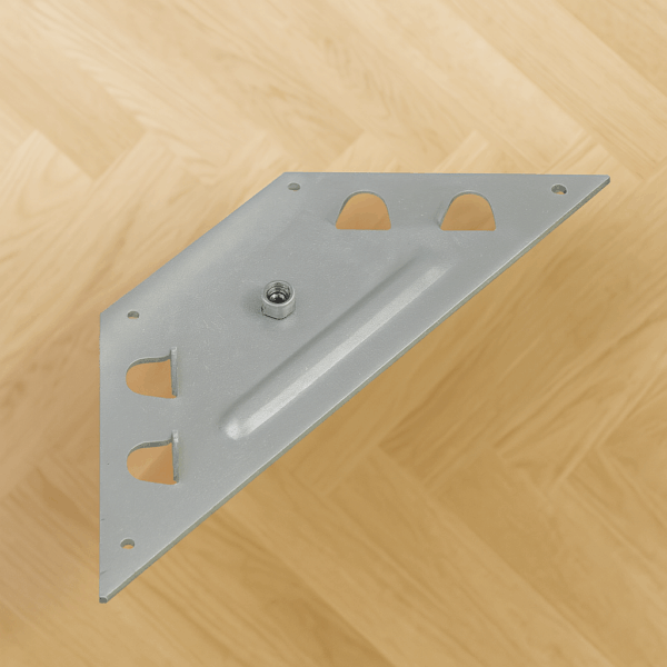 Hjørne monteringsplade til ben
