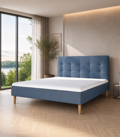 Tilbud box madras med trenset gavl